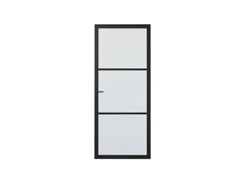 Binnendeur SSL 4003 met blankglas zwart RAL 9011 