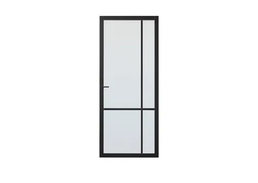 Binnendeur SSL 4007 met blankglas zwart RAL 9011