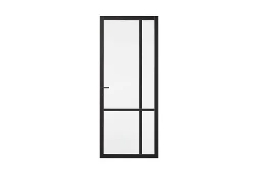 Binnendeur SSL 4007 met nevelglas zwart RAL 9011