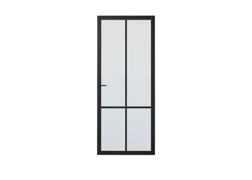 Binnendeur SSL 4008 met blankglas zwart RAL 9011