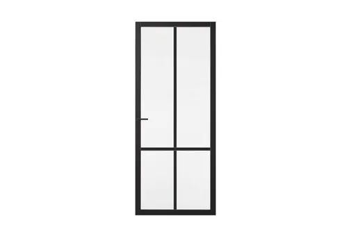 Binnendeur SSL 4008 met nevelglas zwart RAL 9011