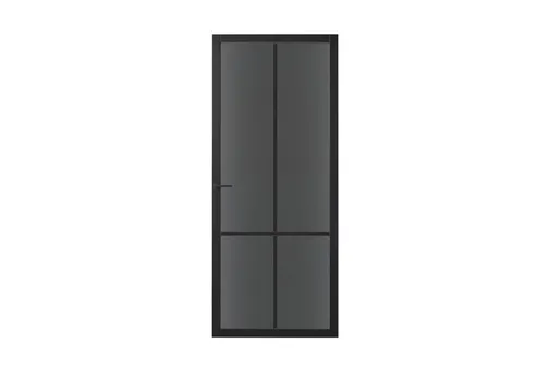 Binnendeur SSL 4008 met rookglas zwart RAL 9011