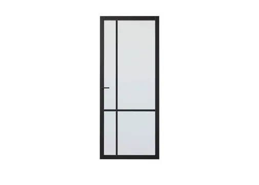 Binnendeur SSL 4009 met blankglas zwart RAL 9011