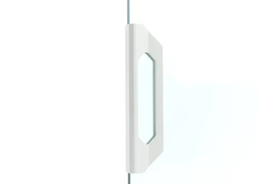 Deurgreep voor glazen schuifwand 150x36mm mat wit 