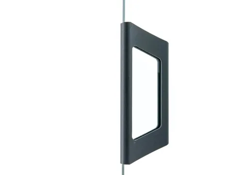 Deurgreep XL voor glazen schuifwand 150x50mm antraciet