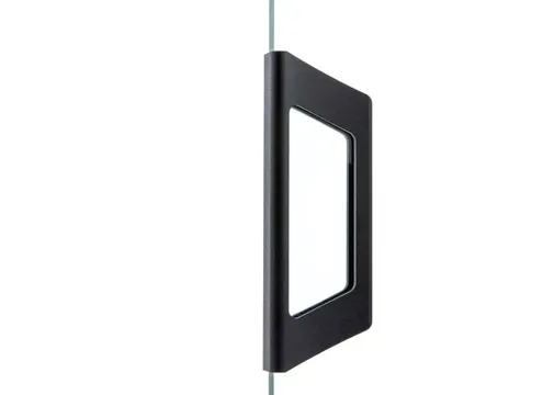 Deurgreep XL voor glazen schuifwand 150x50mm mat zwart