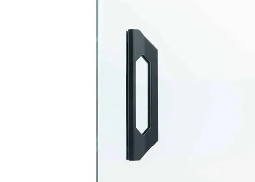 Deurgreep zelfklevend voor glazen schuifwand 150x36mm zwart