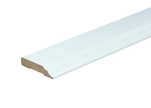 Deurlijst 68 MDF Vochtwerend Chambrant 12x68mm wit voorgelakt per 4 stuks