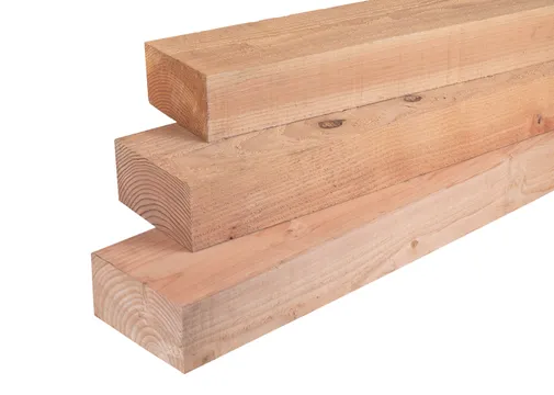 Balk Douglas hout 100x200mm fijnbezaagd 