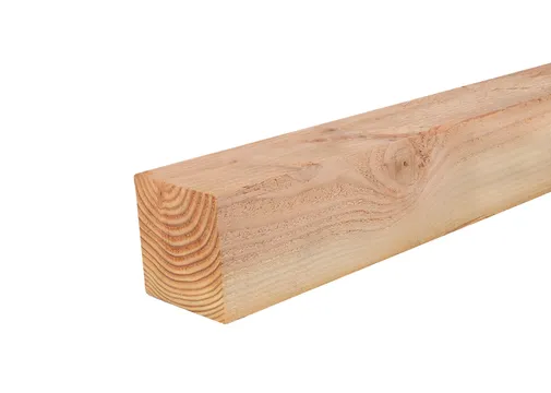 Paal Douglas hout 120x120mm fijnbezaagd 