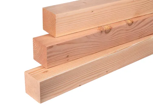 Paal Douglas hout 110x110mm geschaafd