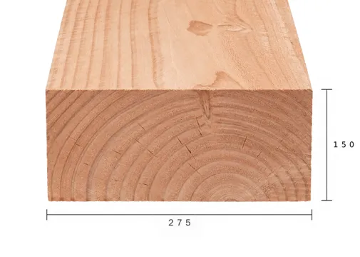 Balk Douglas hout 150x275mm vers gezaagd