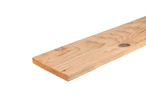 Plank Douglas hout 22x200mm fijnbezaagd 