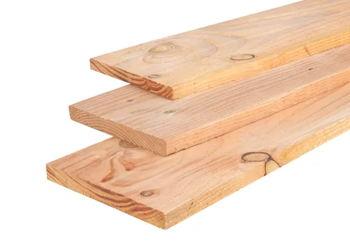 Plank Douglas hout 22x200mm fijnbezaagd 