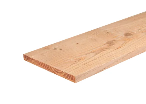 Plank Douglas hout 22x250mm fijnbezaagd 