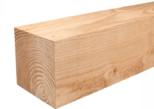 Paal Douglas hout 275x275mm vers gezaagd