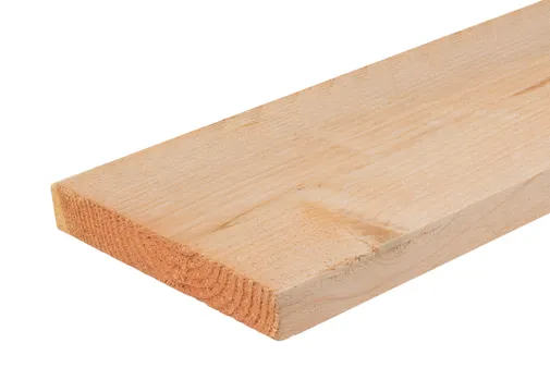 Plank Douglas hout 32x200mm fijnbezaagd 