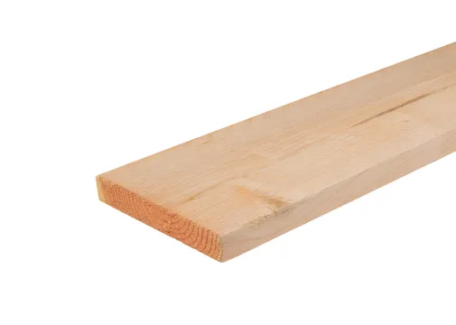 Plank Douglas hout 32x200mm fijnbezaagd 