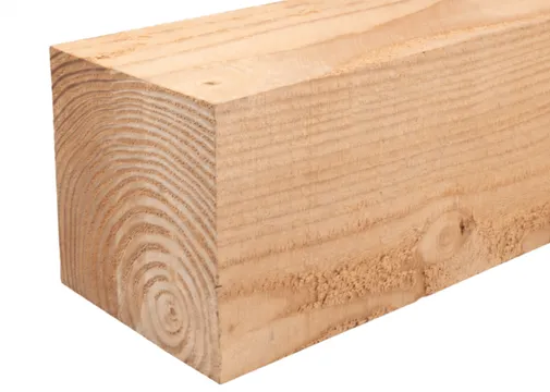 Paal Douglas hout 400x400mm vers gezaagd 