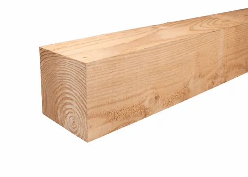 Paal Douglas hout 400x400mm vers gezaagd 