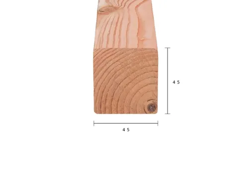 Regel Douglas hout 45x45mm geschaafd