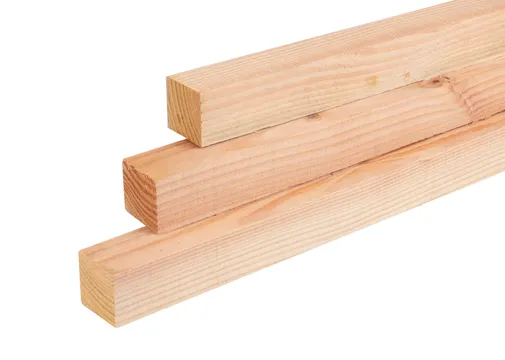 Regel Douglas hout 50x50mm fijnbezaagd 