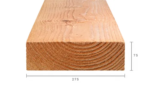 Balk Douglas hout 75x275mm vers gezaagd