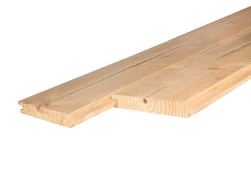 Blokhutprofiel Douglas hout 28x175mm (werkend) geschaafd