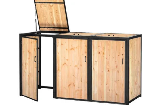 Douglas container ombouw 210x80x118cm met stalen frame