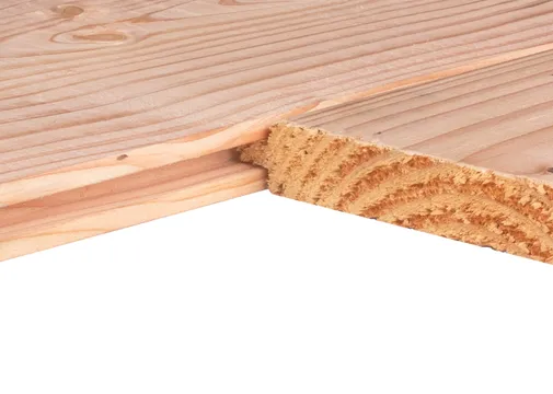 Dakbeschot Douglas hout 18x142mm (werkend 18x135mm) geschaafd 