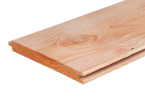 Dakbeschot Douglas hout 18x180mm (werkend) geschaafd 
