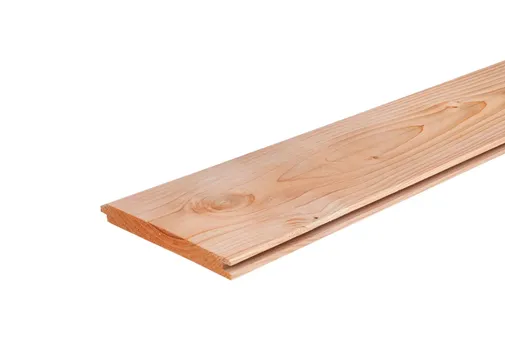 Dakbeschot Douglas hout 18x185mm (werkend) geschaafd