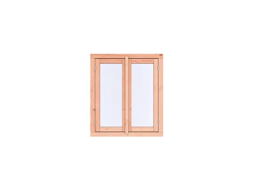 Douglas dubbel draairaam (optioneel 6-ruits) 112x126,2cm dubbelglas