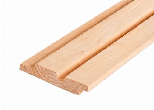 Dubbel Rhombus profiel Douglas hout 19x130mm (werkend 19x120mm) geschaafd