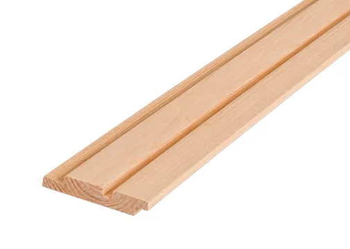 Dubbel Rhombus profiel Douglas hout 19x130mm (werkend 19x120mm) geschaafd