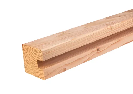 Sleufpaal Douglas hout (eindpaal) 110x110mm 