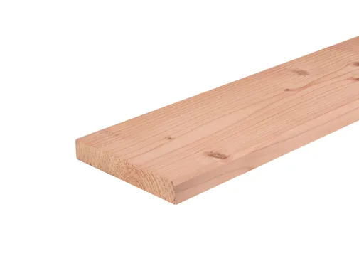 Vlonderplank Douglas hout 28x195mm geschaafd (zonder ribbels) 