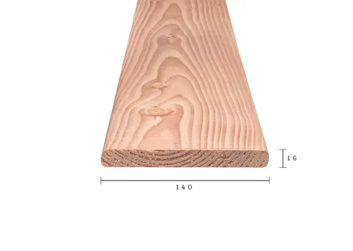 Plank Douglas hout 16x140mm geschaafd