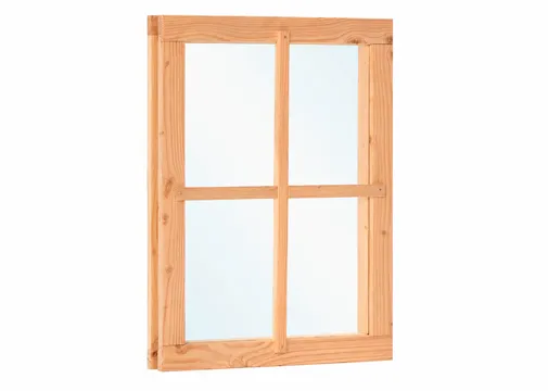 Douglas vast raam met dubbelglas - buitenmaat 64,2x81,2cm