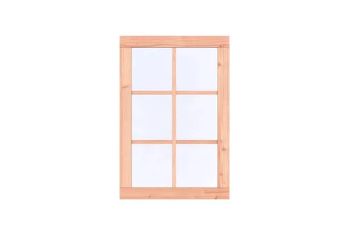 Douglas vast raam gehard dubbelglas - buitenmaat 84,4x126,2cm
