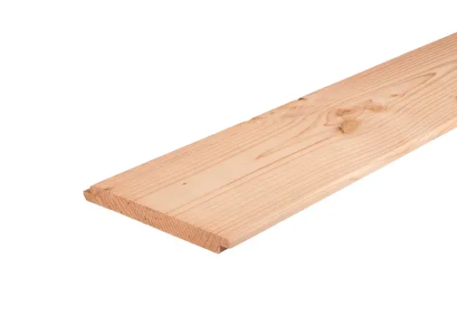 Sponningdeel Douglas 18x190mm geschaafd/fijnbezaagd