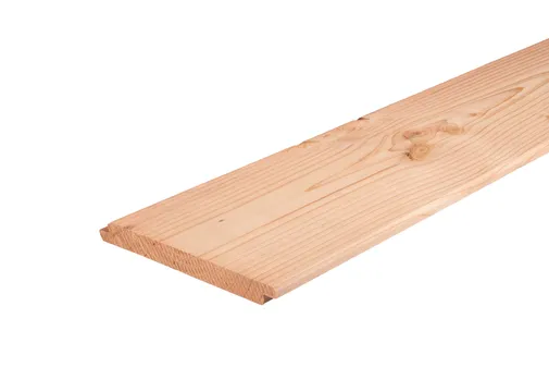 Sponningdeel Douglas hout 18x195mm geschaafd/fijnbezaagd