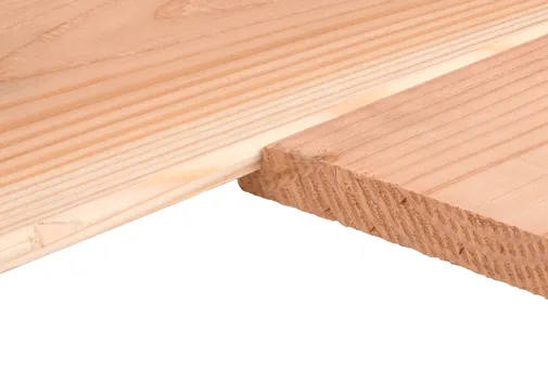 Sponningdeel Douglas hout 18x195mm geschaafd/fijnbezaagd