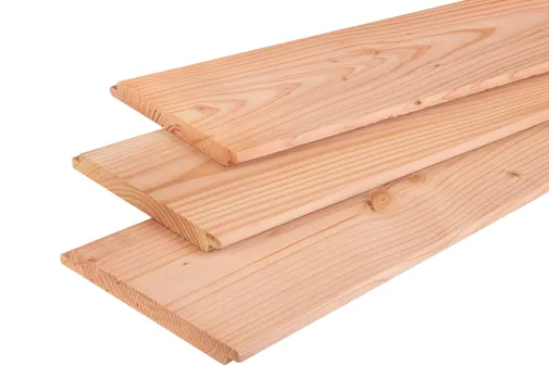Sponningdeel Douglas hout 18x195mm geschaafd/fijnbezaagd
