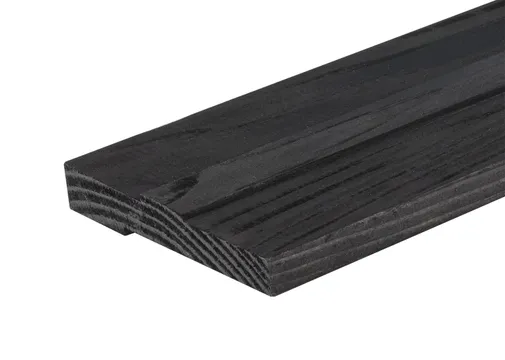 Universeel stelkozijn voor raam Douglas hout (2x250cm) zwart geïmpregneerd (gedompeld) 