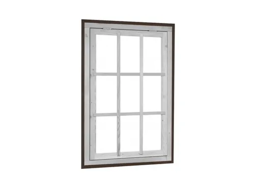 Universeel stelkozijn voor raam Douglas hout (2x250cm) zwart geïmpregneerd (gedompeld) 