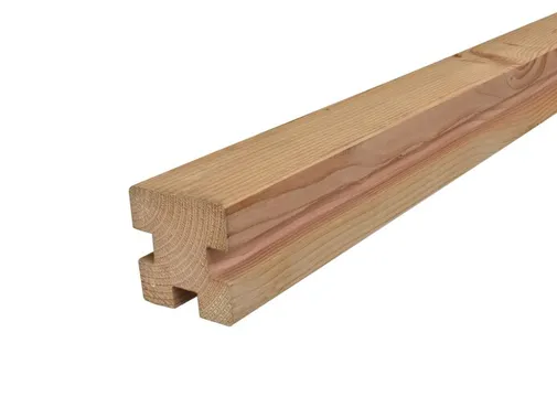 Sleufpaal Douglas hout (t-paal) 110x110mm 