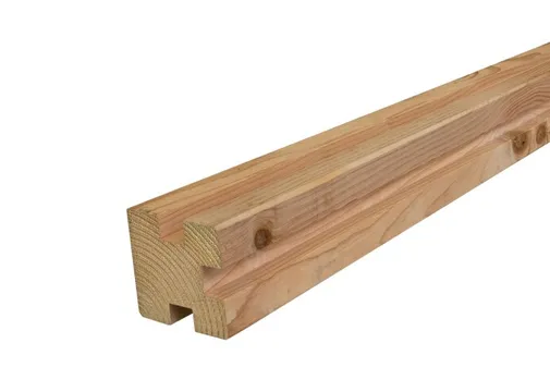 Sleufpaal Douglas hout (t-paal) 110x110mm 