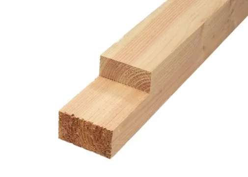 Tussenpaal Douglas 150x150mm fijnbezaagd (tbv ringbalk van 70mm dik)