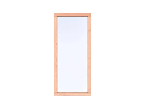 Vast raam Douglas hout (optioneel 4-ruits) 100x224cm dubbelglas